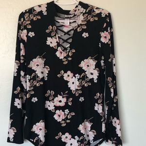 Floral print top